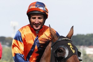 Damien Oliver, above, has been cleared of serious injury but will still need a doctor's certificate before resuming riding. Photo by Adrienne Bicknell.
