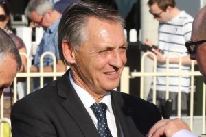 Trainer Peter Snowden, above, said that Sires' Produce Stakes winner Strasbourg would likely line up in the J.J. Atkins Plate at Eagle Farm. Photo by Daniel Costello.