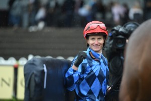 James McDonald, above, was aboard North Pacific in winning the Up And Coming Stakes at Randwick. Photo by Steve Hart.
