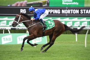 Winx, above, can handle the heavy track conditions in the George Ryder Stakes at Rosehill. Photo by Steve Hart.