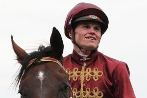 Craig Williams, above, will ride English stayer Wall Of Fire in the 2017 Melbourne Cup at Flemington. Photo by Adrienne Bicknell.
