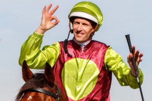 Hugh Bowman, above, rides Marmelo in the 2017 Melbourne Cup at Flemington. Photo by Sarah Ebbett. 